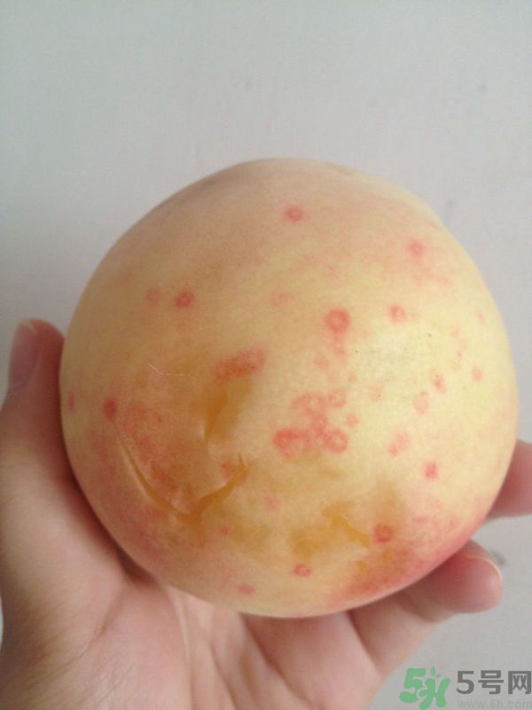 桃子上有紅點能吃嗎？桃子上有黑點可以吃嗎？