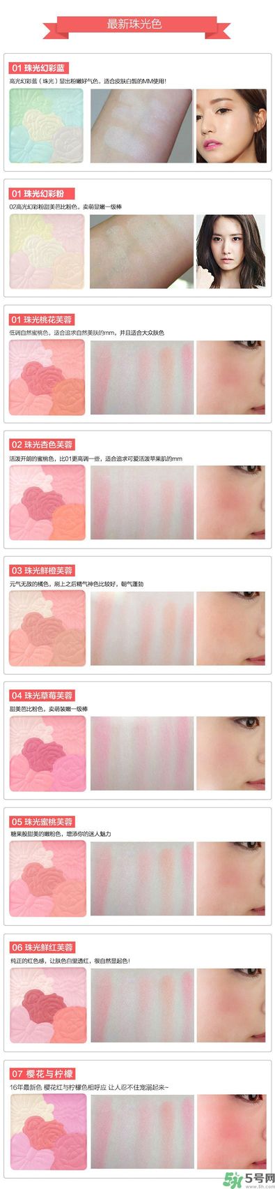 canmake花瓣腮紅色號(hào)對(duì)比圖？canmake五色花瓣腮紅試色
