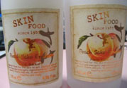 skinfood思親膚蜜桃清酒乳液真假對比辨別