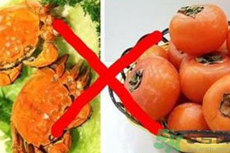 大閘蟹和柿子為什么不能一起吃？柿子和螃蟹隔多久可以吃？