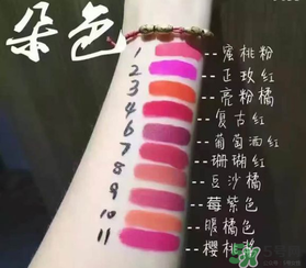 朵色唇釉哪個顏色好看？朵色唇釉色號圖片