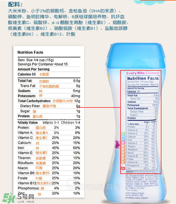 嘉寶dha米粉含鐵嗎？ 嘉寶dha米粉含鐵量多少？