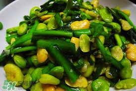 蠶豆和韭菜能一起吃嗎？韭菜炒蠶豆的做法