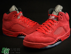 air jordan 5 red suede多少錢？喬丹5代紅色麂皮專柜價格