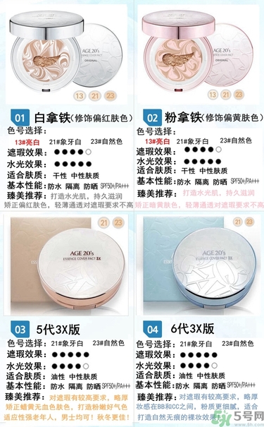 age20s粉底好還是赫拉氣墊好？