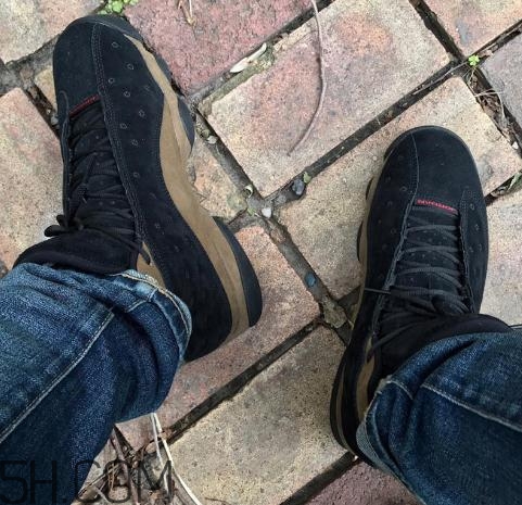 air jordan 13 olive麂皮橄欖配色上腳效果怎么樣？