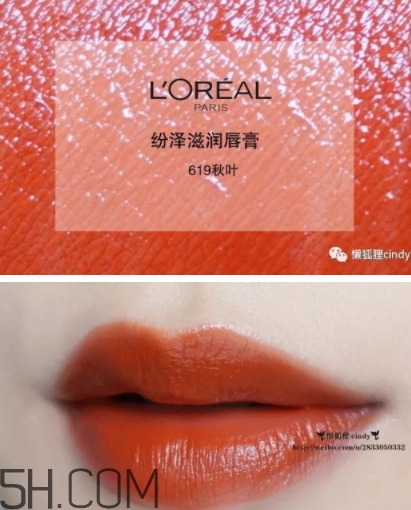 歐萊雅619秋葉試色 歐萊雅金管619好看嗎？