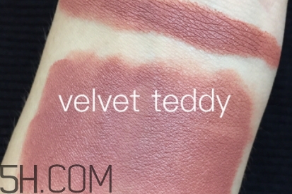 mac velvet teddy是什么顏色？mac velvet teddy試色
