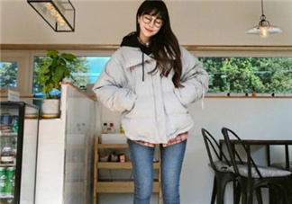 棉襖配牛仔褲好看嗎？棉服搭配牛仔褲圖片