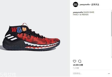 bape與adidas dame 4聯(lián)名有哪幾款_多少錢(qián)？