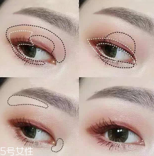 內(nèi)雙怎么畫眼影？使用啞光OR微珠光眼影