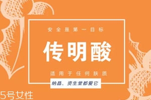 傳明酸白天能用嗎？