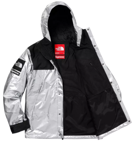 supreme聯(lián)名tnf銀色沖鋒衣多少錢？