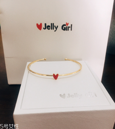 jelly girl愛心開口手鐲多少錢_在哪買？