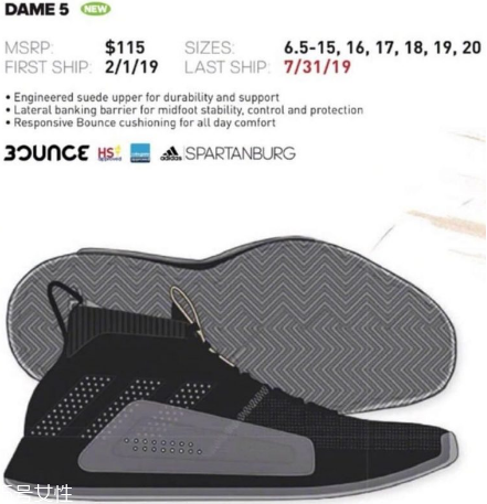adidas dame 5諜照是什么樣？利拉德5代諜照曝光