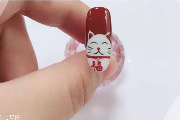 條紋撞色美甲教程 可愛(ài)美甲教程